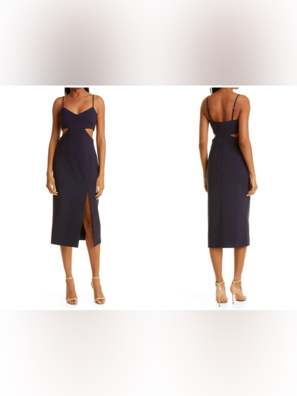 Likely Kimmie Navy Cutout Midi Dress